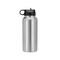 Makerflo Hydro Powder Coated Tumbler, Sipper Water Bottle With Handle, Stainless Steel Double Wall Insulated, BPA Free Plain Tumblers, 25 Pcs Travel Flask with Spill Proof Lid And Straw (White, 32oz)
